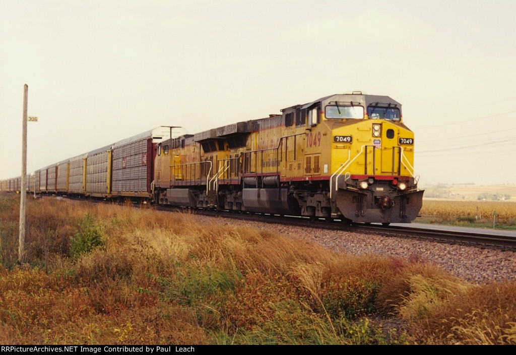 Vehicle train rolls west